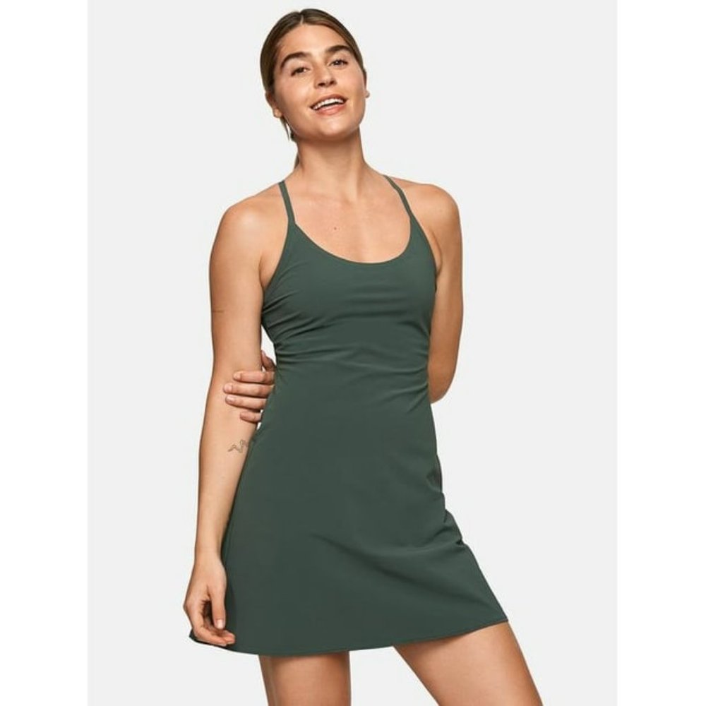 Outdoor Voices Exercise Dress in Evergreen
